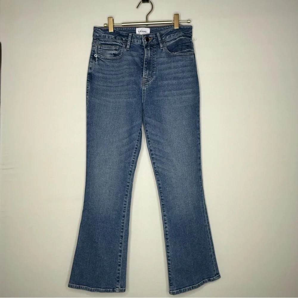 FRAME Le Crop Mini Boot Jeans – Bixby Wash – Size 27 – NWOT